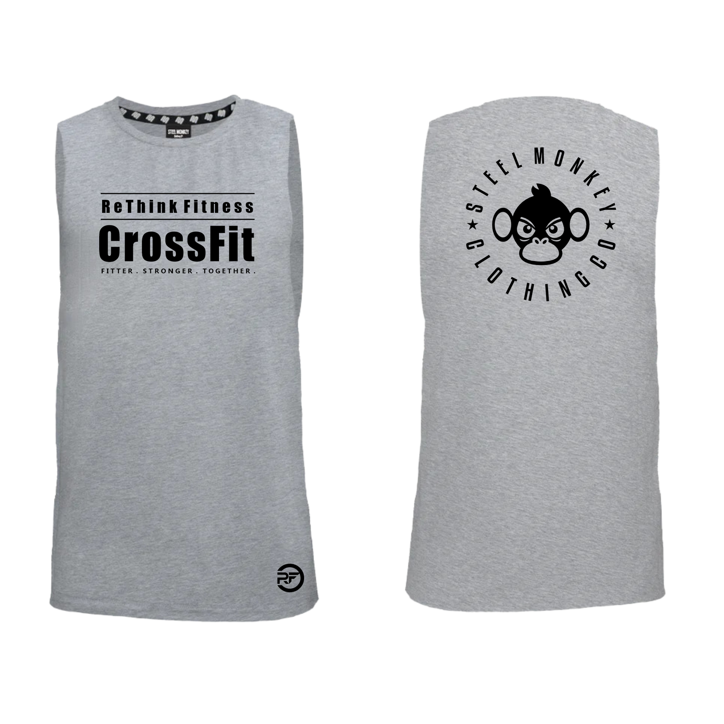 Rethink Fitness Crossfit - Muscle Tanks - Grey