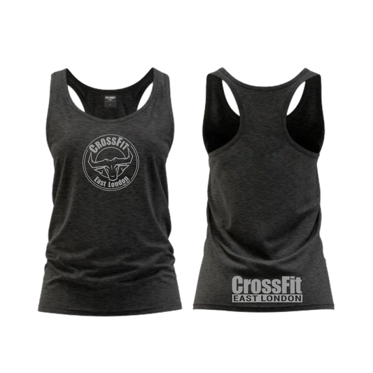 CF East London - Ladies Vest - Charcoal