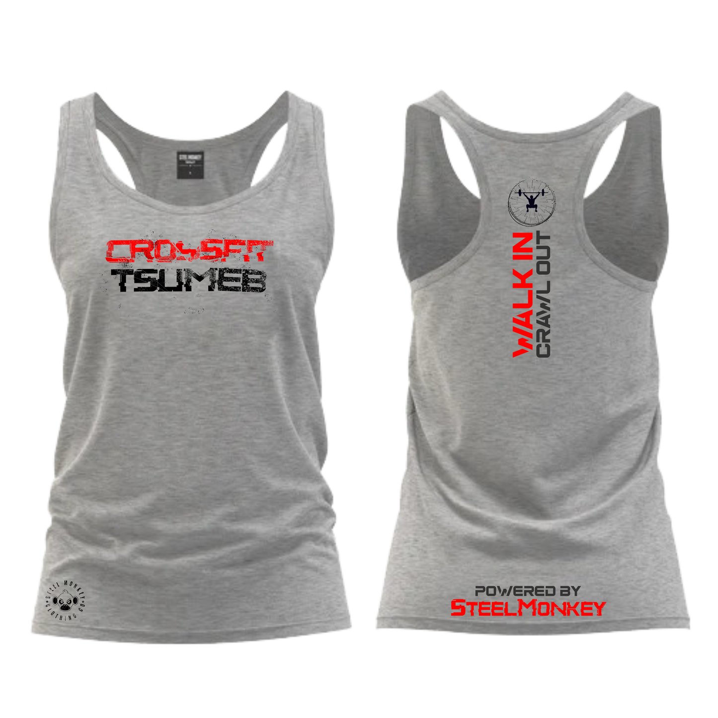 CF Namibia - Ladies Vest - Crossfit Tsumeb - Red&Black