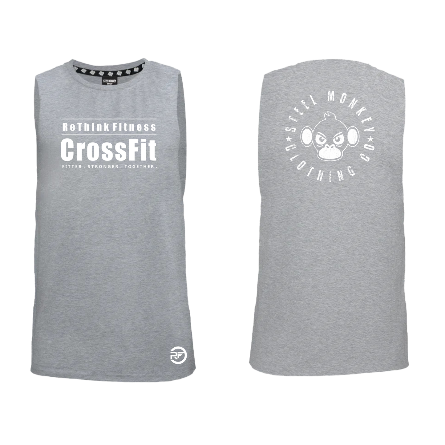 Rethink Fitness Crossfit - Muscle Tanks - Grey