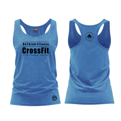 Rethink Fitness Crossfit - Ladies Vest - Blue