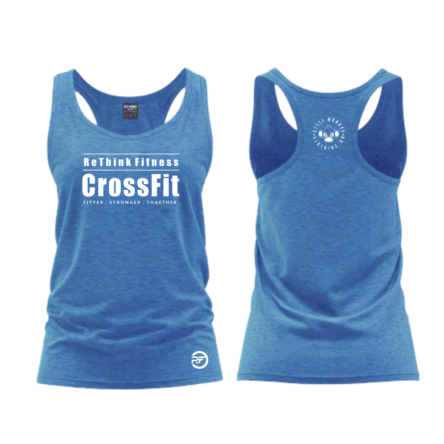 Rethink Fitness Crossfit - Ladies Vest - Blue