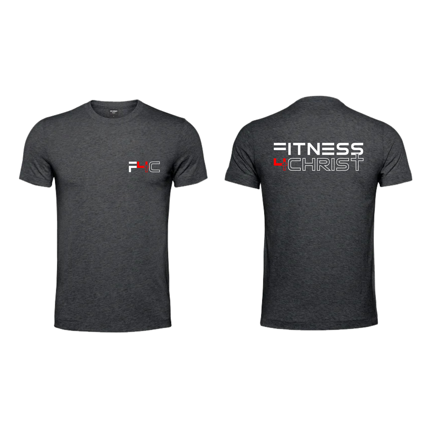 Fitness 4 Christ - Outlined - Charcoal