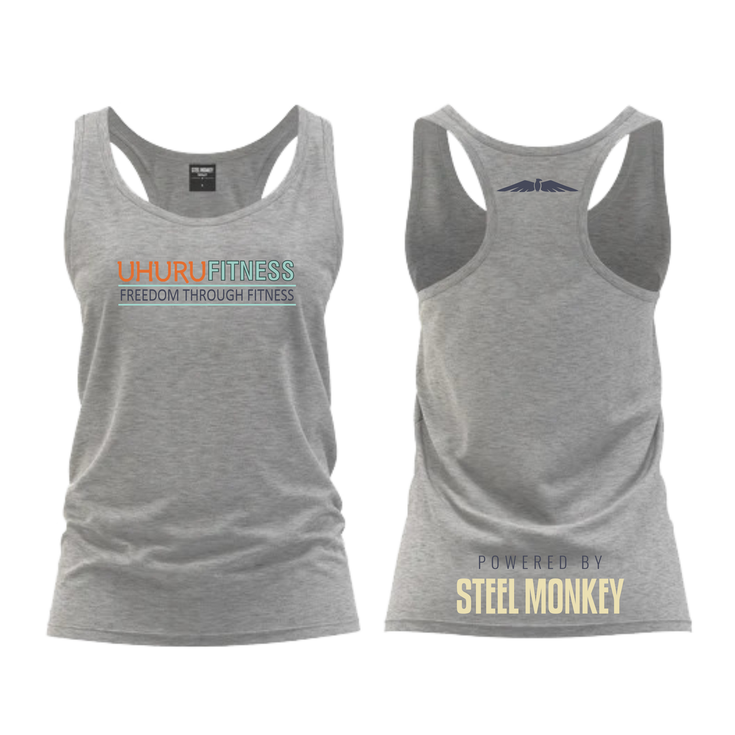 Uhuru Fitness - Ladies Vest - Grey