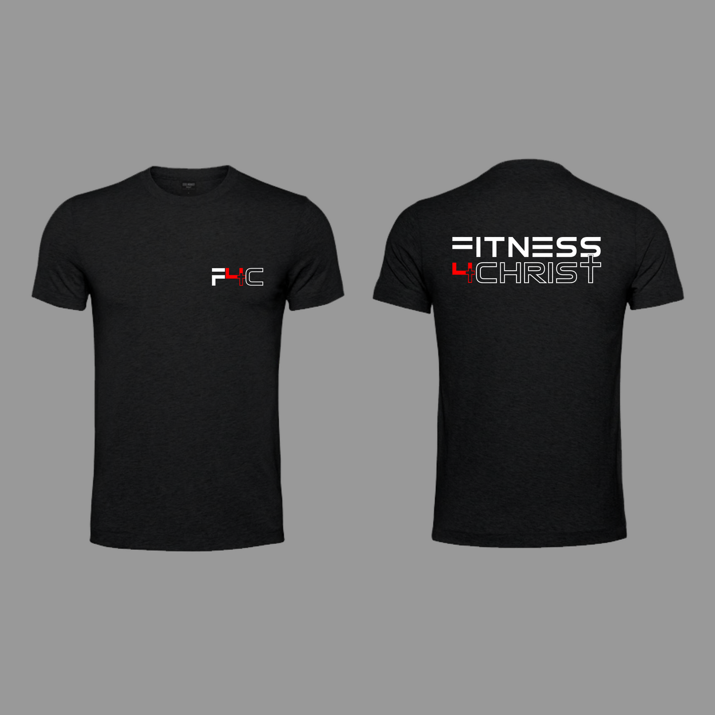 Fitness 4 Christ - Outlined  - Black