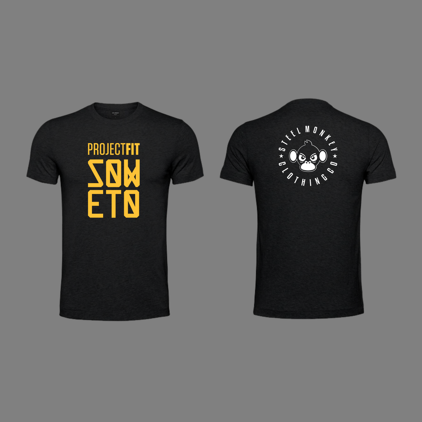 ProjectFit - Tshirt - Black & Yellow