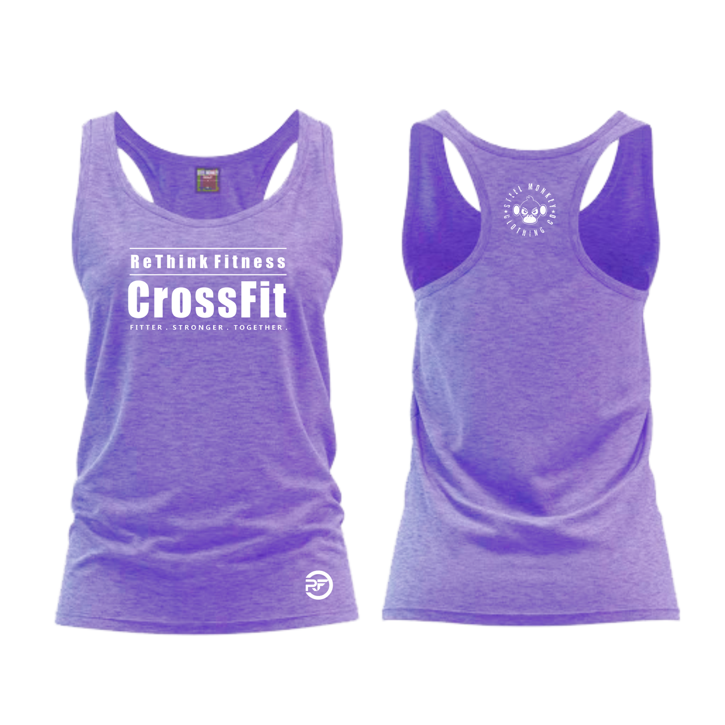 Rethink Fitness Crossfit - Ladies Vest - Indigo