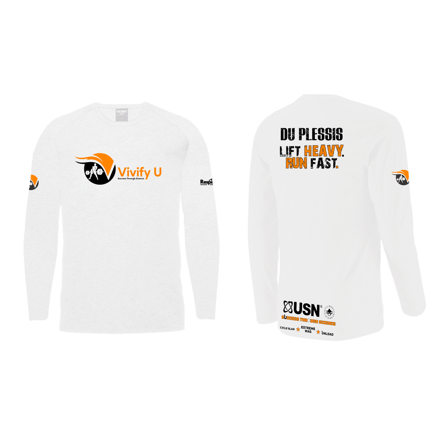 Vivify U - Athlete - Unisex Longsleeve - White