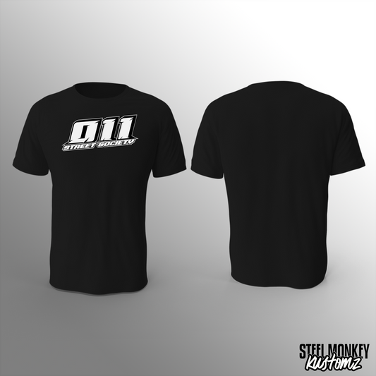 011 - Black - T-Shirt - Cotton - Chest