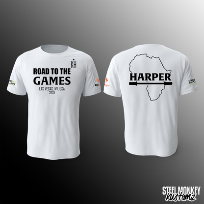 Kyle Harper - T-Shirt - White - Road to the Games