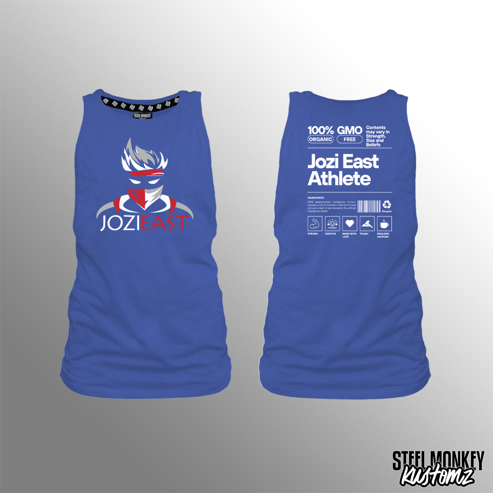 Jozi East - Athlete - Blue - Muscle Tanks