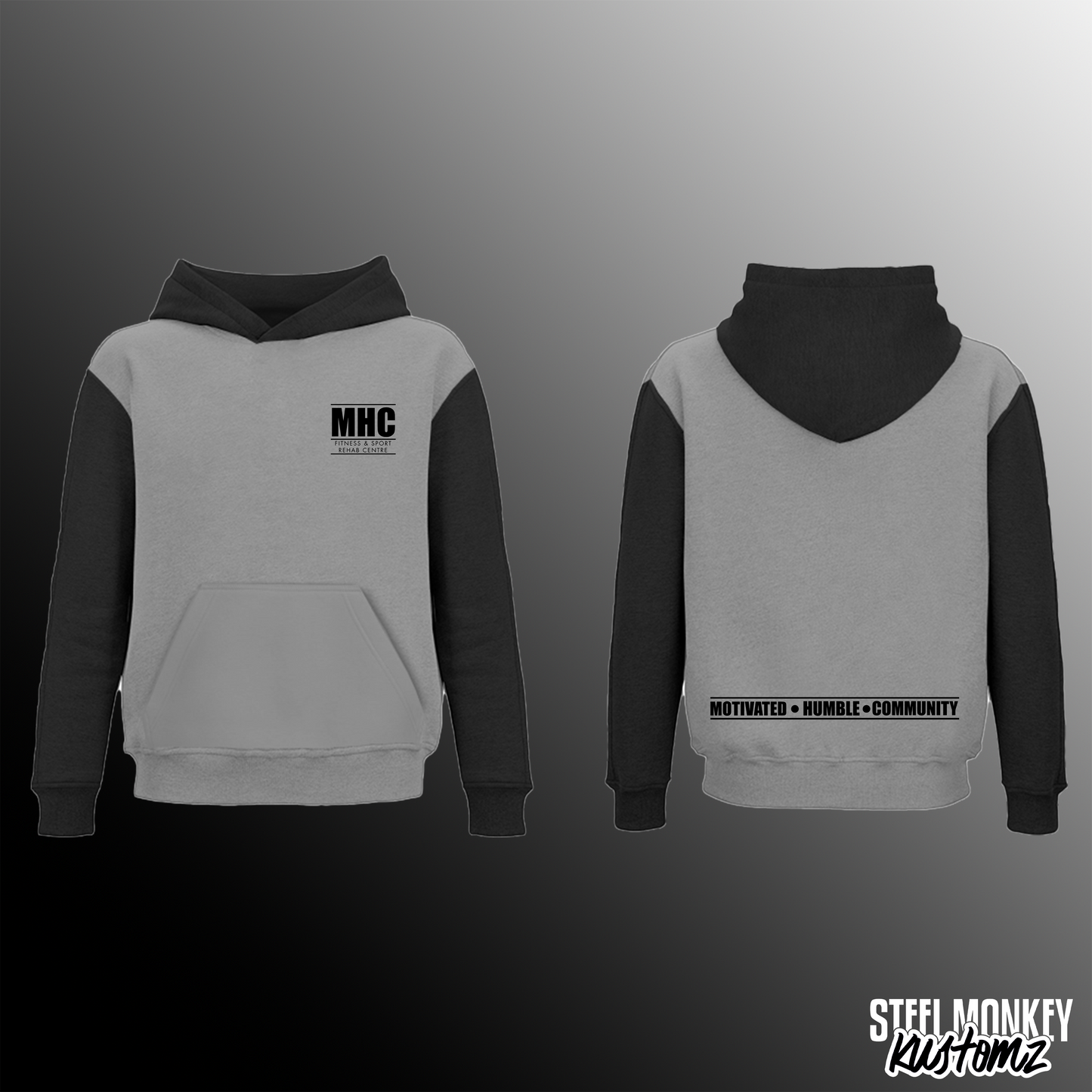 MHC - Grey & Black - Hoodies