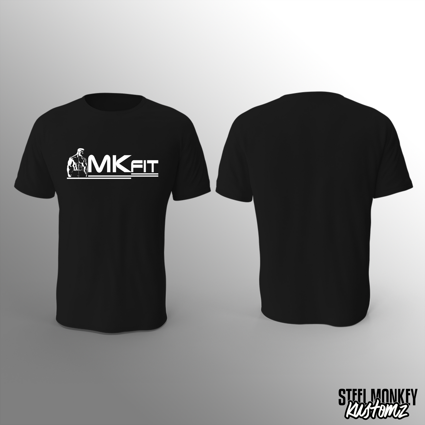 MKFit - T-Shirt - Black - Chest Print