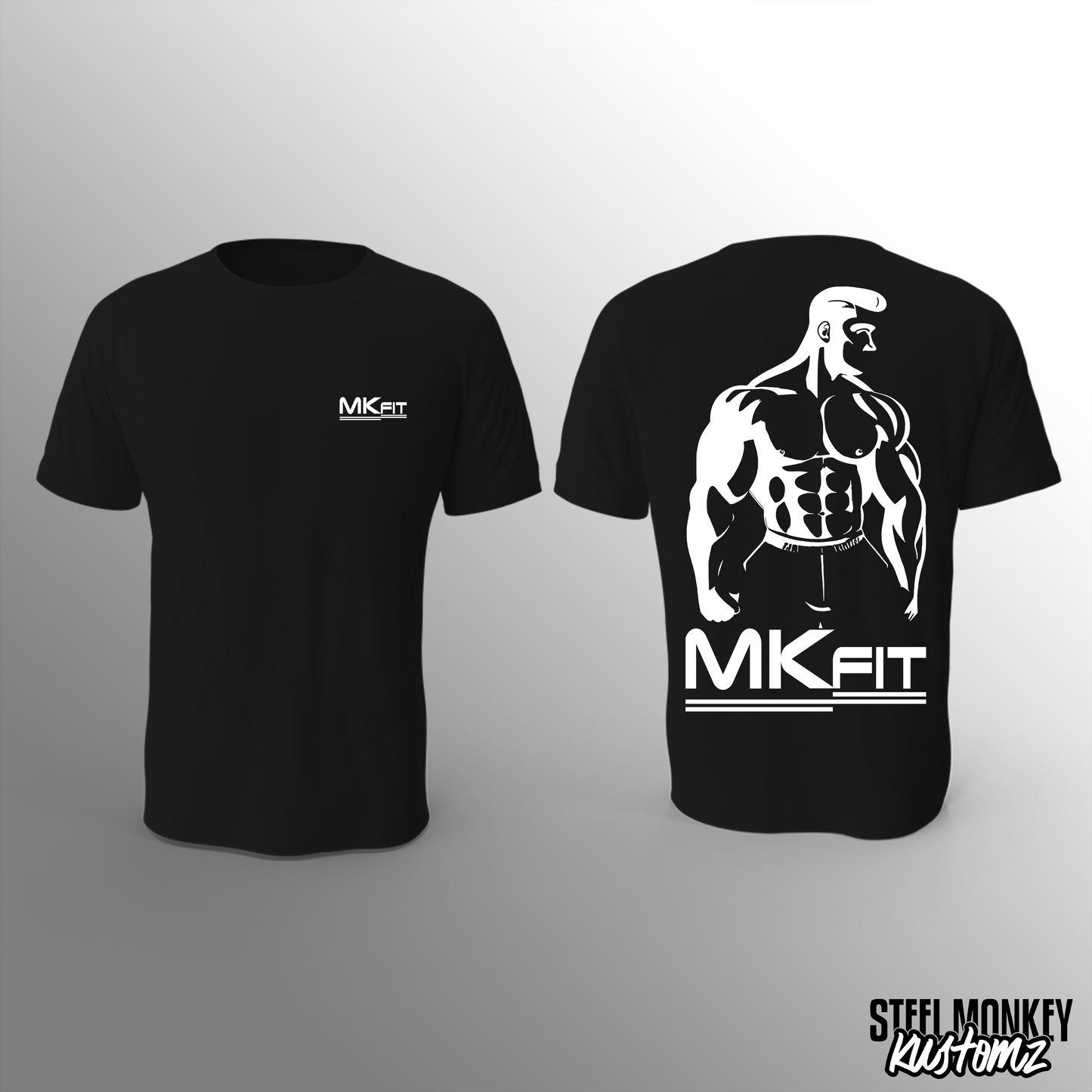 MKFit - T-Shirt - Black - Back Print