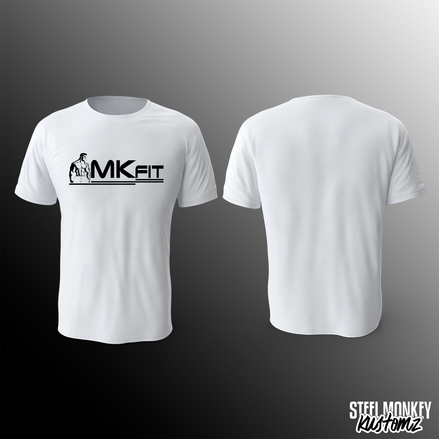 MKFit - T-Shirt - White - Chest Print