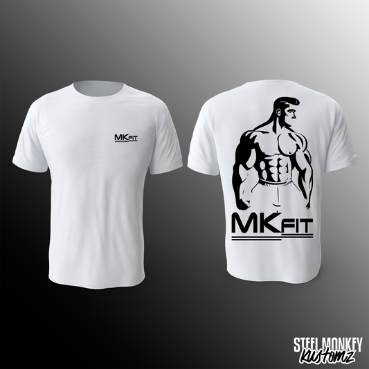 MKFit - T-Shirt - White - Back Print