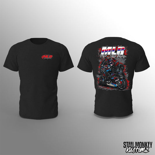 Marius Lloyd Racing - T-Shirt - Black - MLR - Red Pocket
