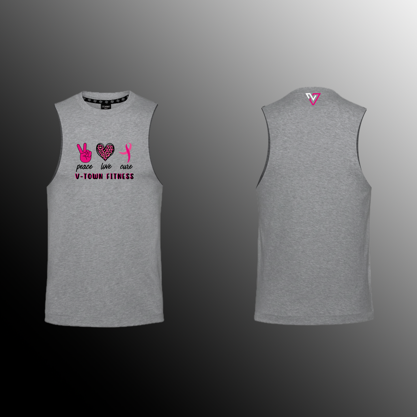 V-Town Fitness - GGRX - Men's Muscle Tank - Grey