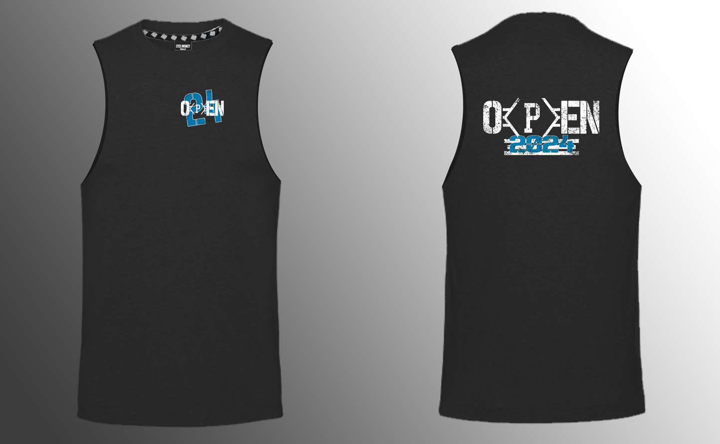 Pure Fitness - Muscle Tank - Open24- Men - Blue