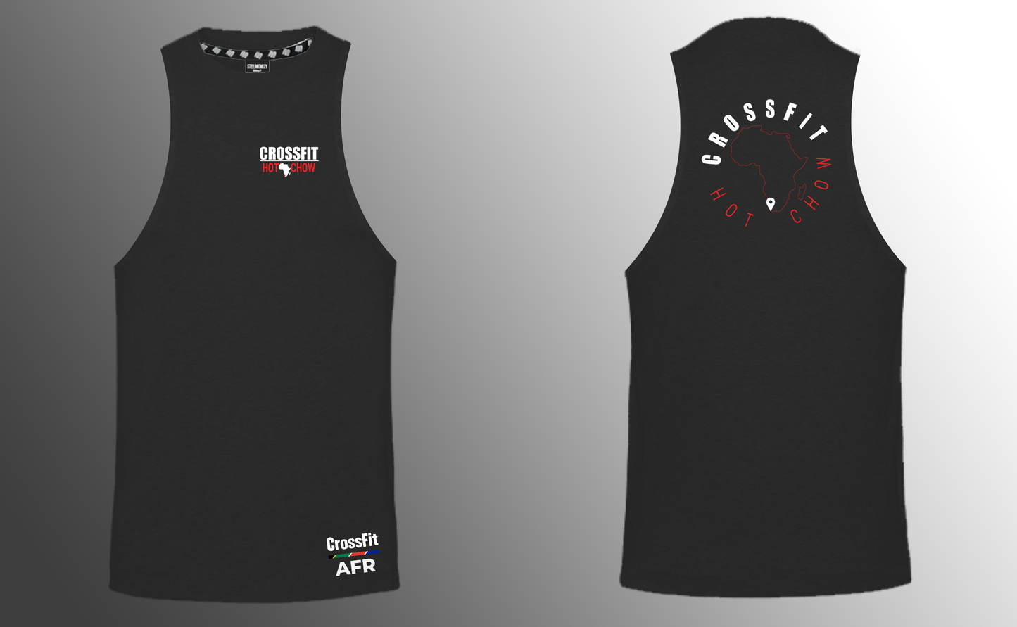 CrossFit Hot Chow - Black - Muscle Tank  - Black - Box Shirt