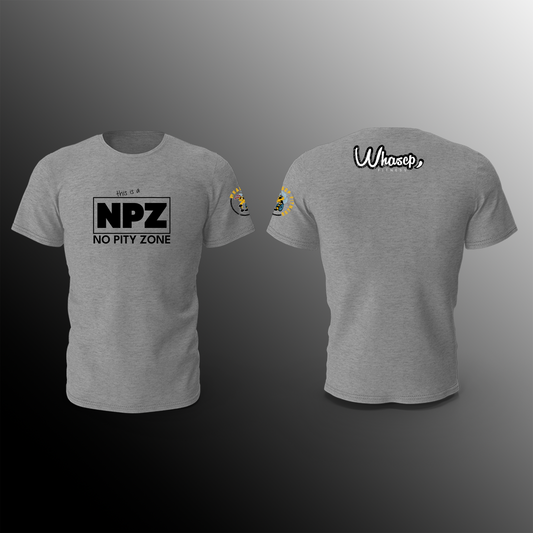 WHASCP Fitness - T-Shirt - Grey - Front - NPZ