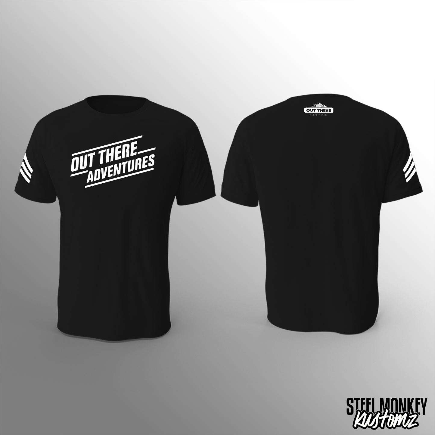 Out There Adventures - Black - T-Shirt - OTA Chest