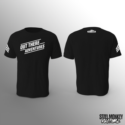 Out There Adventures - Black - T-Shirt - OTA Chest