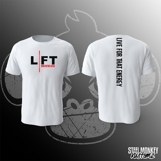 Rockfields Fitness - T-Shirt - White - LIFT