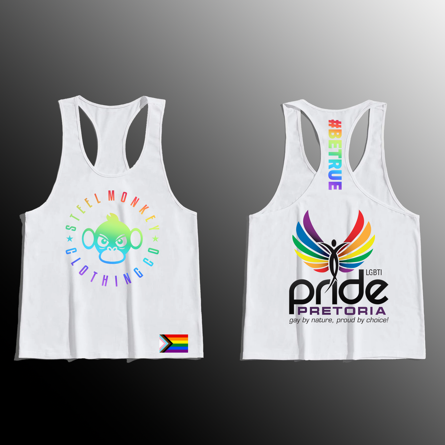 Pride Pretoria - Stringer Vest - White - Men