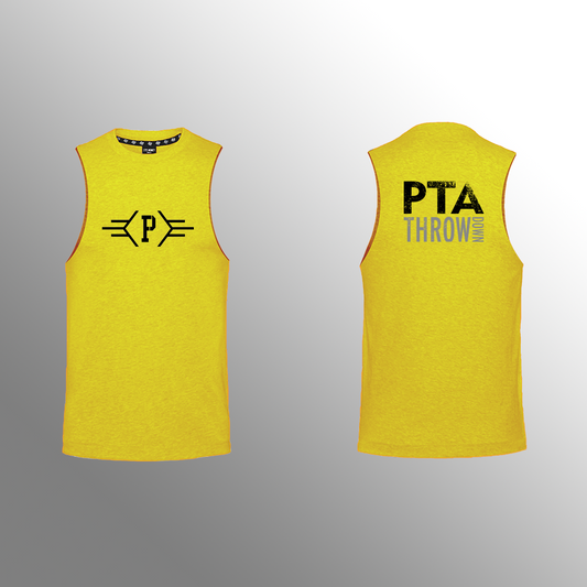 Pure Fitness - Muscle Tank - PTA Throw down - Yellow