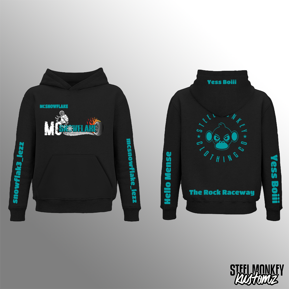 Snowflake - Hoodie - Black