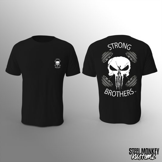 Strong Brothers - T-Shirt - Black - Skull