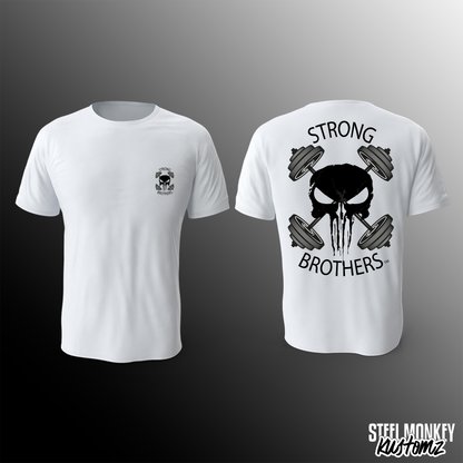 Strong Brothers - T-Shirt - White - Skull