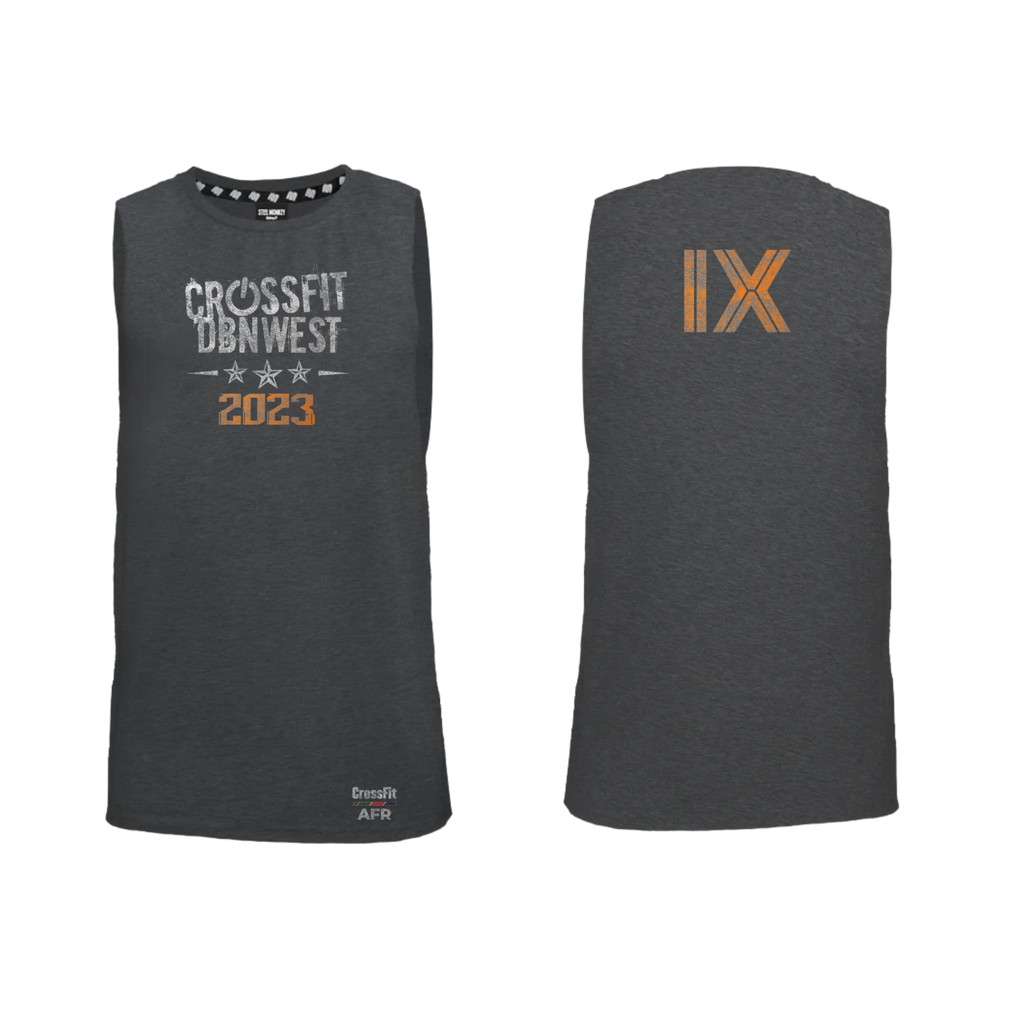 CF Crossfit Durban West - Charcoal - Muscle Tanks