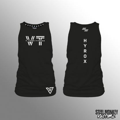 V-Town Fitness - Black - Muscle Tank - Ladies - Hyrox