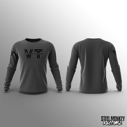 V-Town Fitness - Charcoal -  Long Sleeve - VT - Unisex