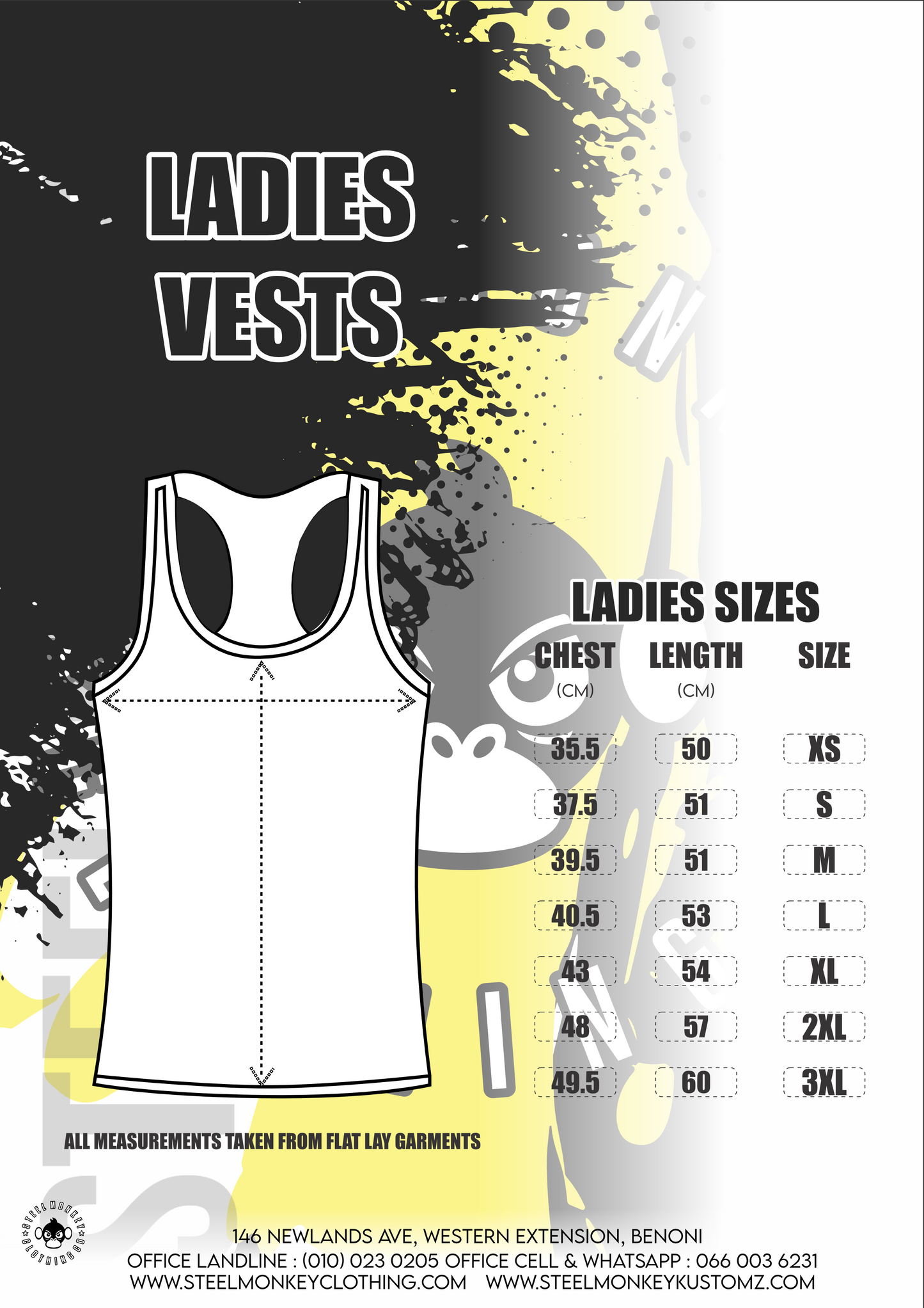 Body Life - Vest - Ladies - White print