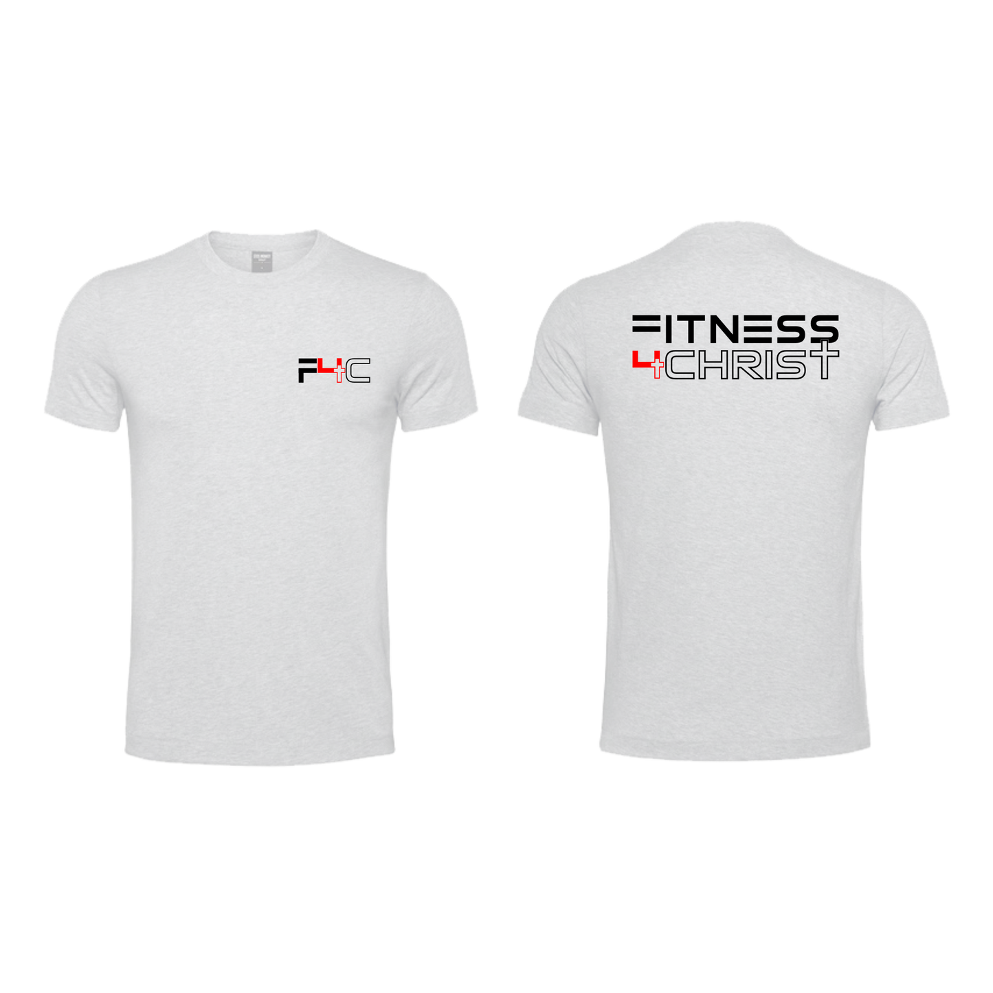 Fitness 4 Christ - Outlined - White