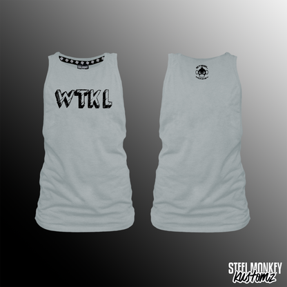 WTKL - Ladies Muscle Tank - Grey - Written