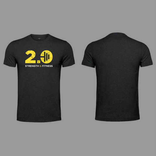2.0 Strength & Fitness - Mens Tshirt - Strength - Black