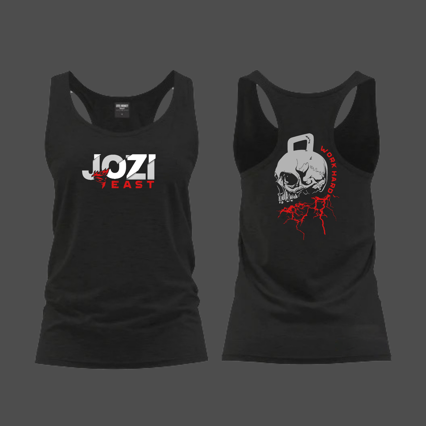 Jozi East - Ladies Vest - Black - Work Hard Bigger