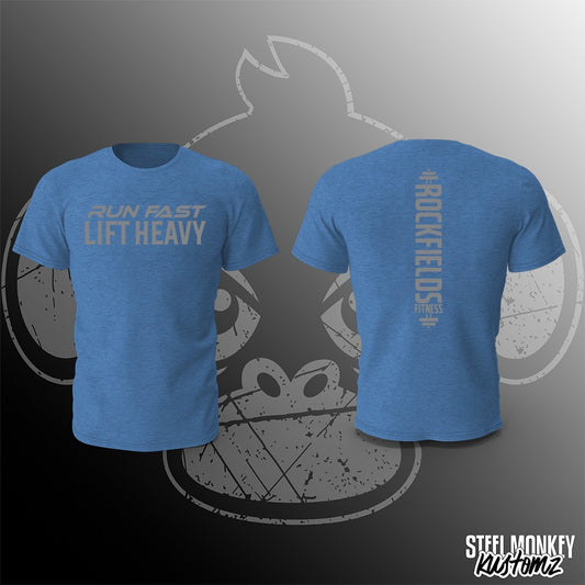 Rockfields Fitness - T-Shirt - Blue - Run Fast