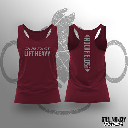 Rockfields Fitness - Vest - Burgundy - Ladies - Run Fast