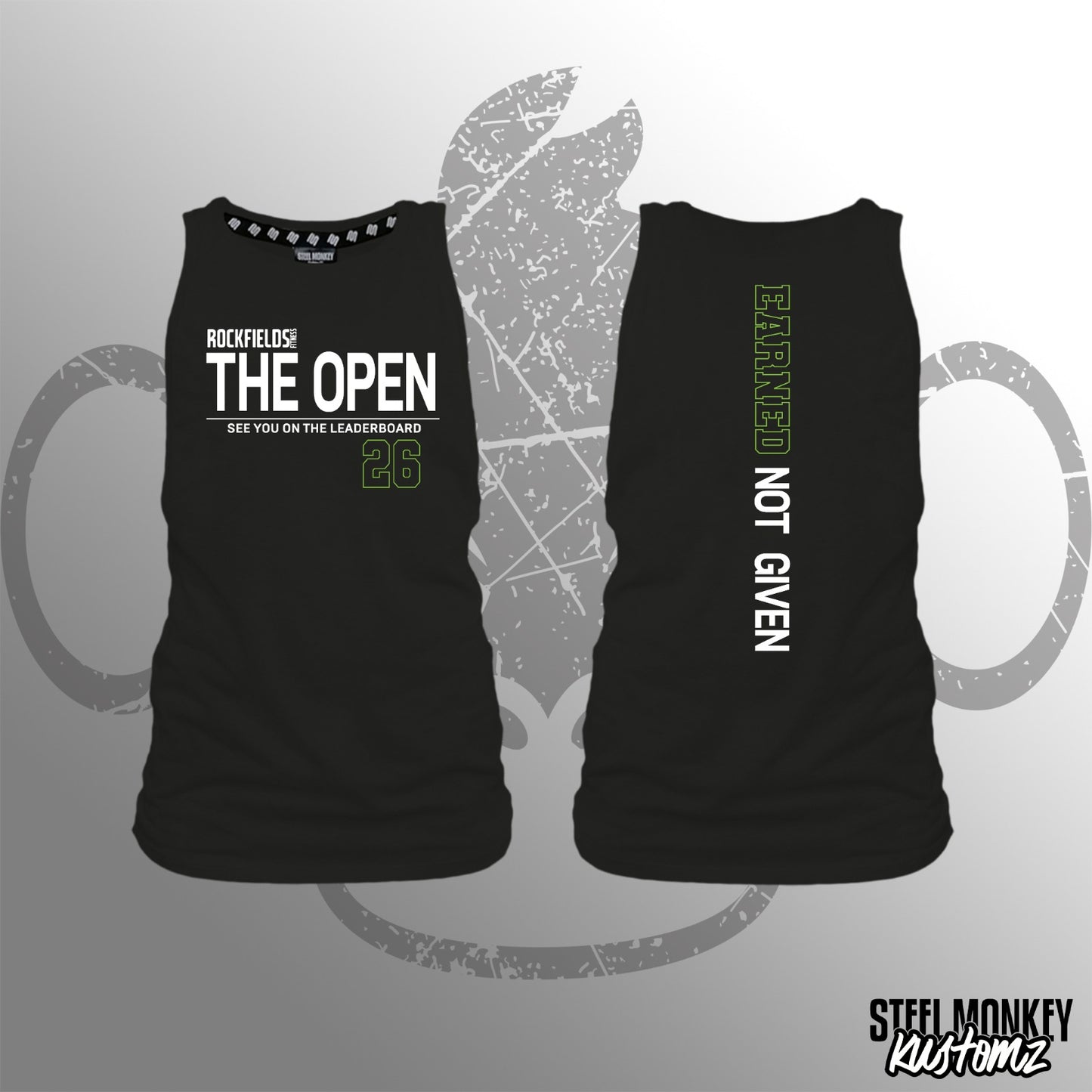Rockfields Fitness - Muscle Tank - Black - Ladies - Open26