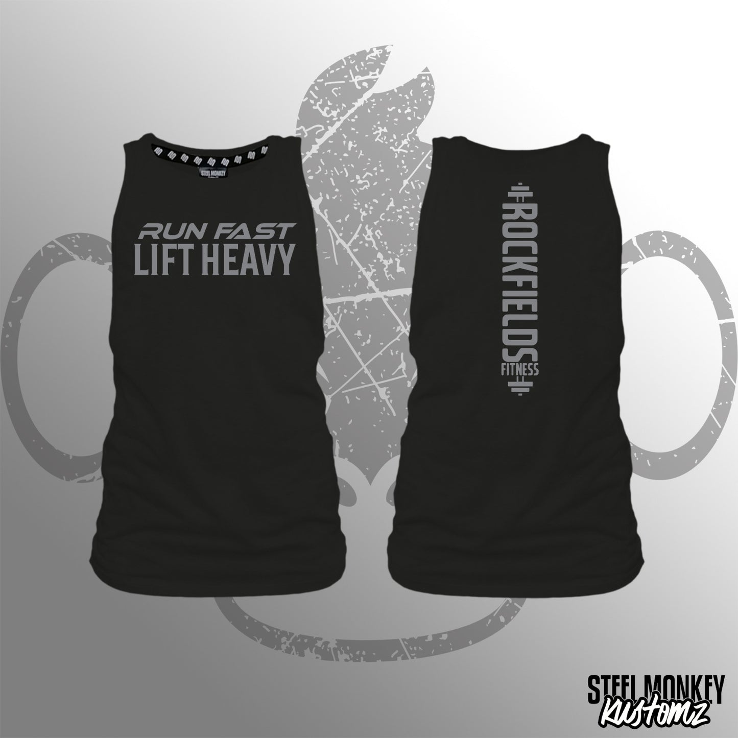 Rockfields Fitness - Muscle Tank - Black - Ladies - Run Fast