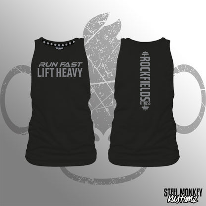 Rockfields Fitness - Muscle Tank - Black - Ladies - Run Fast