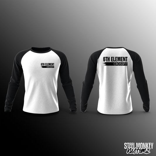 6th Element CrossFit - Unisex Long Sleeve - Black & White