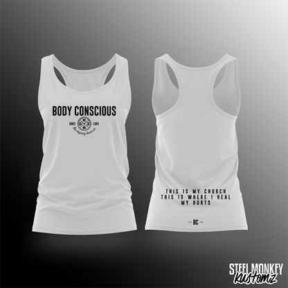 Body Conscious - Ladies - Vest - White