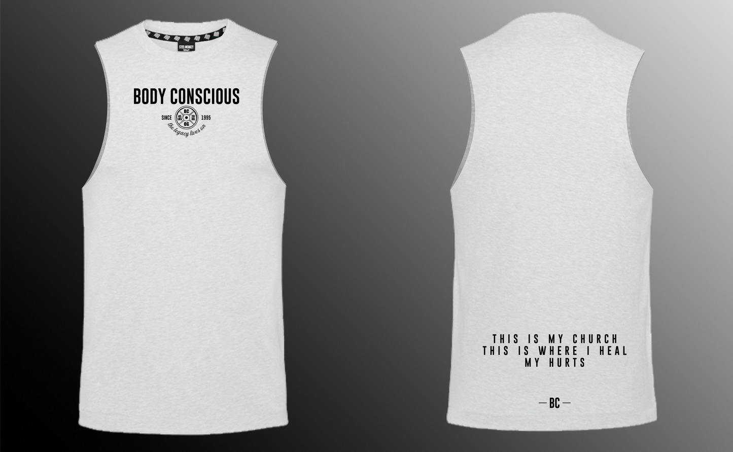 Body Conscious - Muscle Tank - White