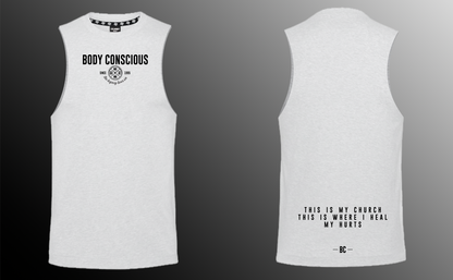 Body Conscious - Muscle Tank - White
